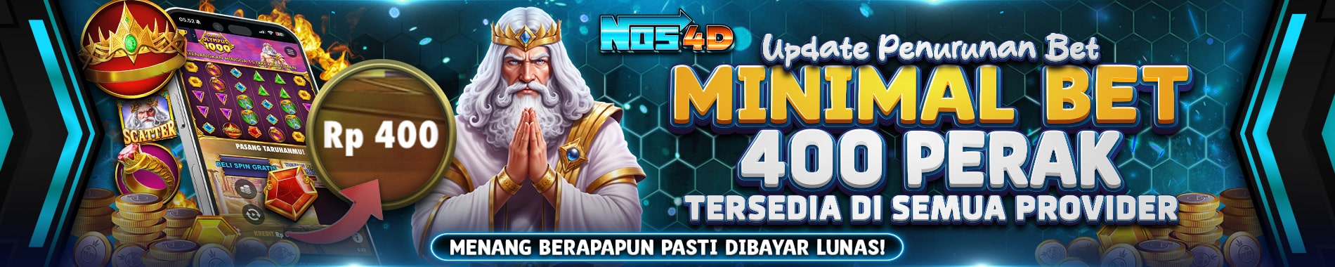 Slot Minimal Bet 400 Perak Berlaku Di Semua Provider Slot